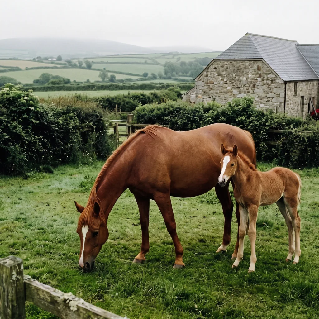 Élevage de chevaux au Les Écuries MD, Orliaguet