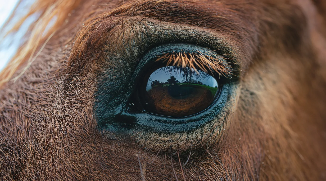 Un regard de cheval au Les Écuries MD, Orliaguet