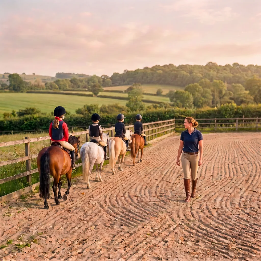 Cours de poney à Orliaguet, Dordogne